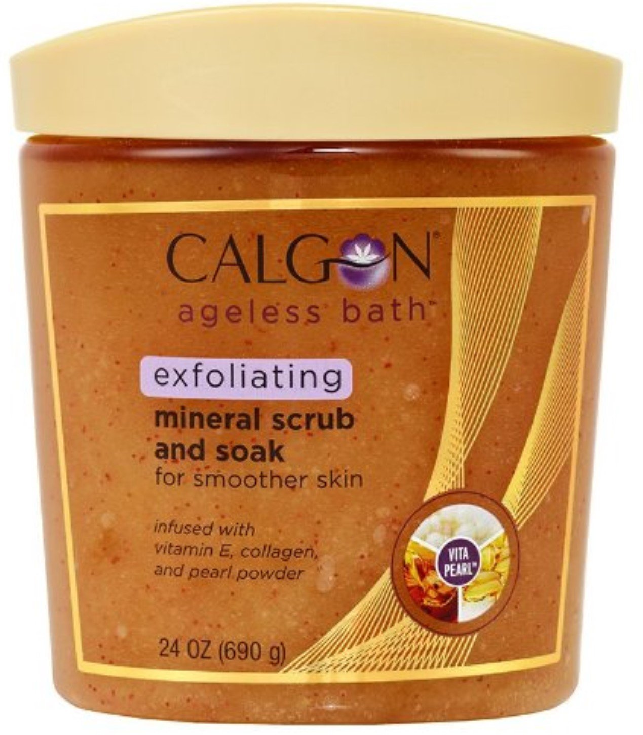 Calgon Ageless Bath Mineral Scrub and Soak, 24 oz (Pack of 2)
