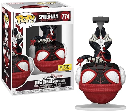 Funko Marvel Spider-Man: Miles Morales Pop! Gamerverse Miles Morales (Winter Suit) Vinyl Bobble-Head Hot Topic Exclusive