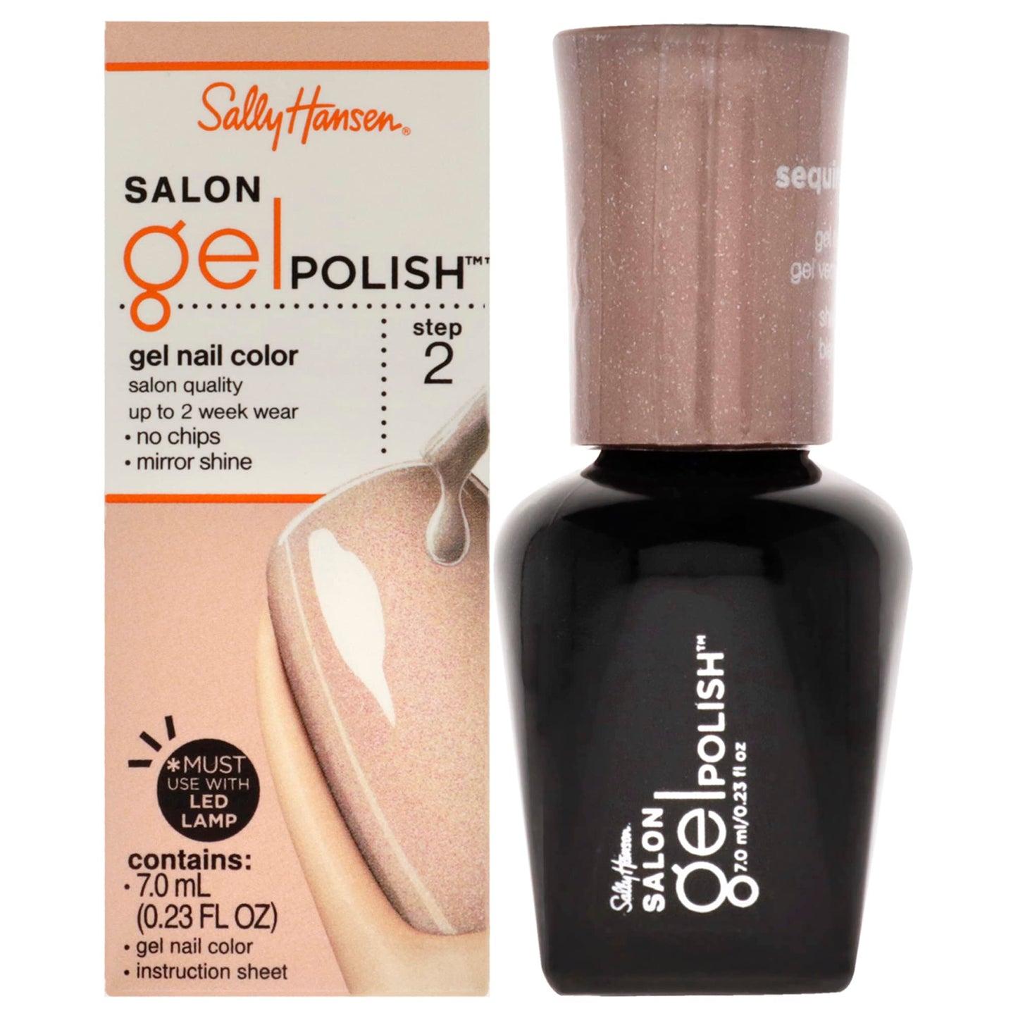 Sally Hansen Salon Gel Polish - 175 Sequin Stiletto Nail Polish Women 0.23 oz