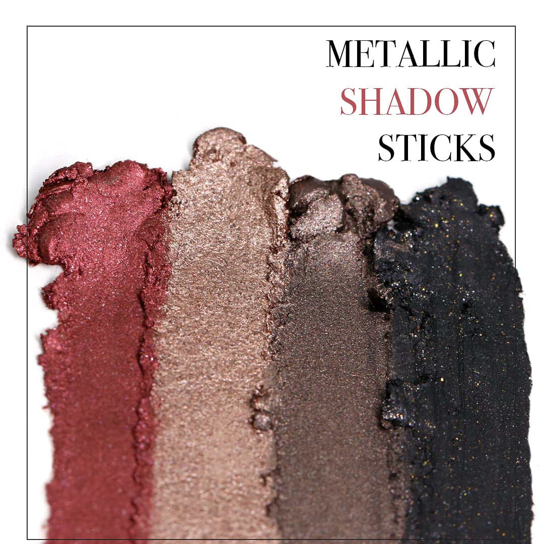 Girlactik Creamy Eyeshadow Stick- Long Lasting and Water-Resistant, Shimmering and Matte Colors Eye Shadow Stick Makeup, Built-in sharpener - 2 g…