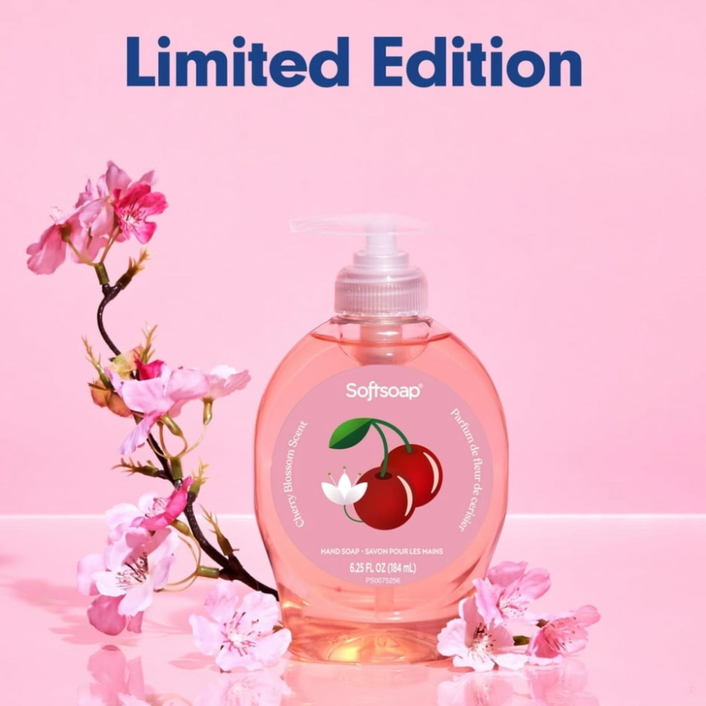 Softsoap Liquid Hand Soap with Pump, Limited Edition Summer Scents, 6.25 Fl Oz, 6 Pack (Cherry Blossom)