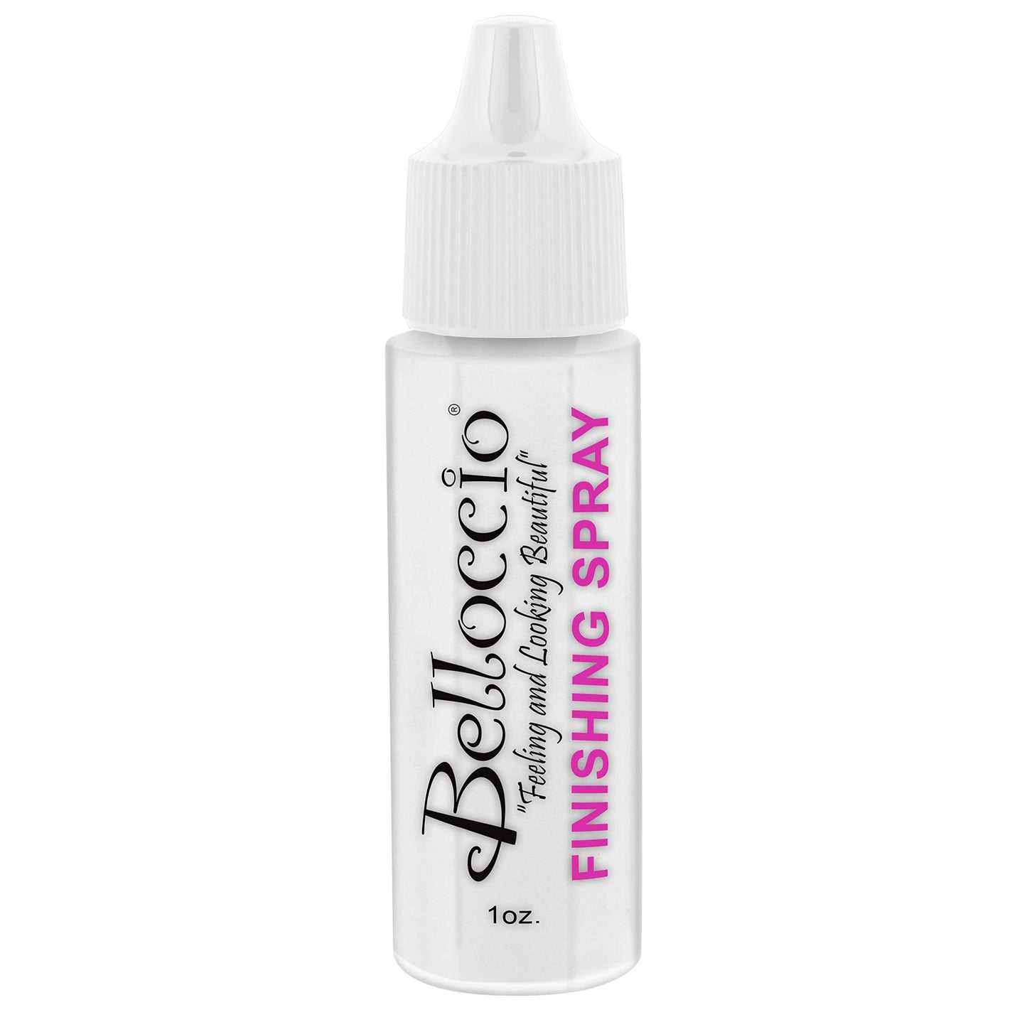 Belloccio Airbrush Makeup Finishing Spray & Setting Mist, 1 oz. Bottle - Long Lasting, Prevents Smudging and Fading - Sets Cosmetic Foundations