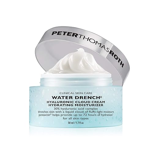 Peter Thomas Roth | Water Drench Hyaluronic Cloud Cream Hydrating Refillable Moisturizer | Hyaluronic Acid Cream For All Skin Types, Line-Smoothing