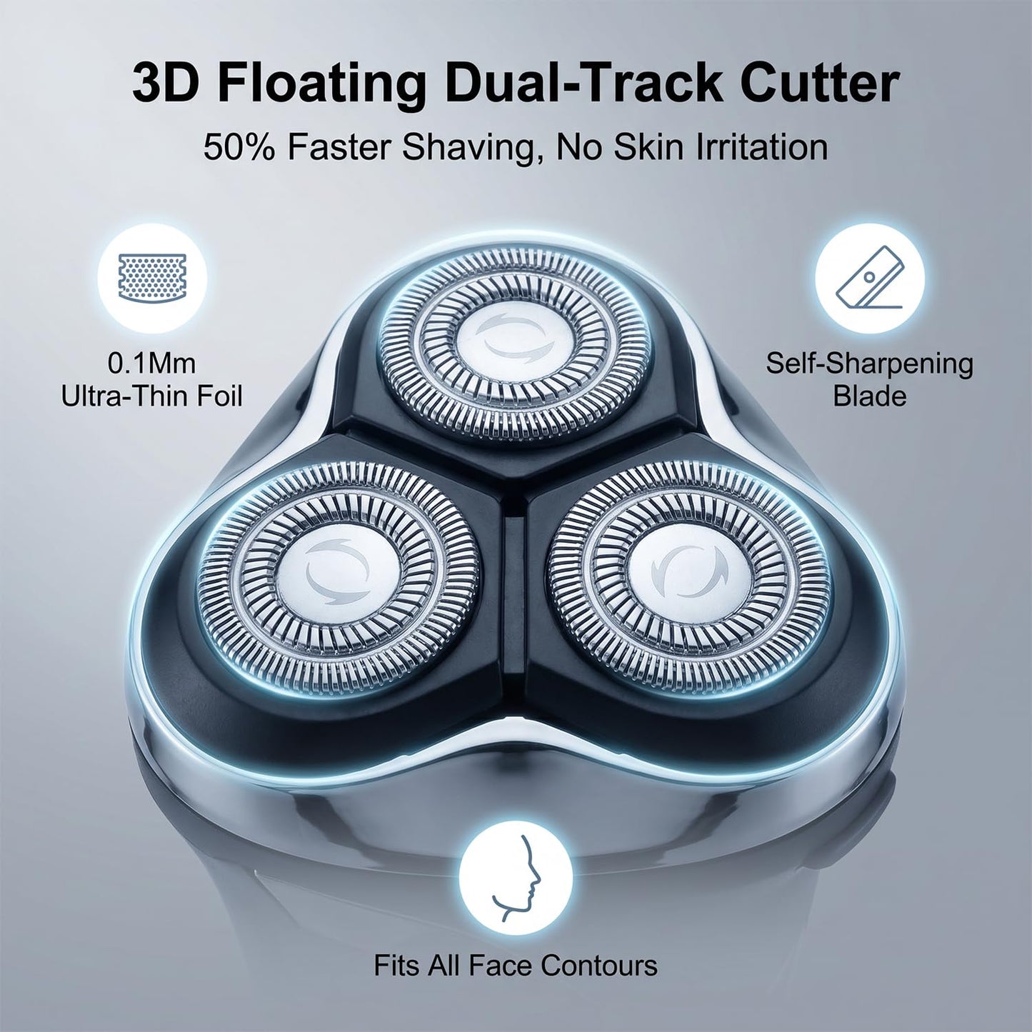 Ordele Electric Razor for Men, 2026 Upgraded Electric Shavers for Men, USB-C Rechargeable, Wet & Dry Shaver with Pop-up Trimmer and Travel Case Beauty and Personal Care ordele