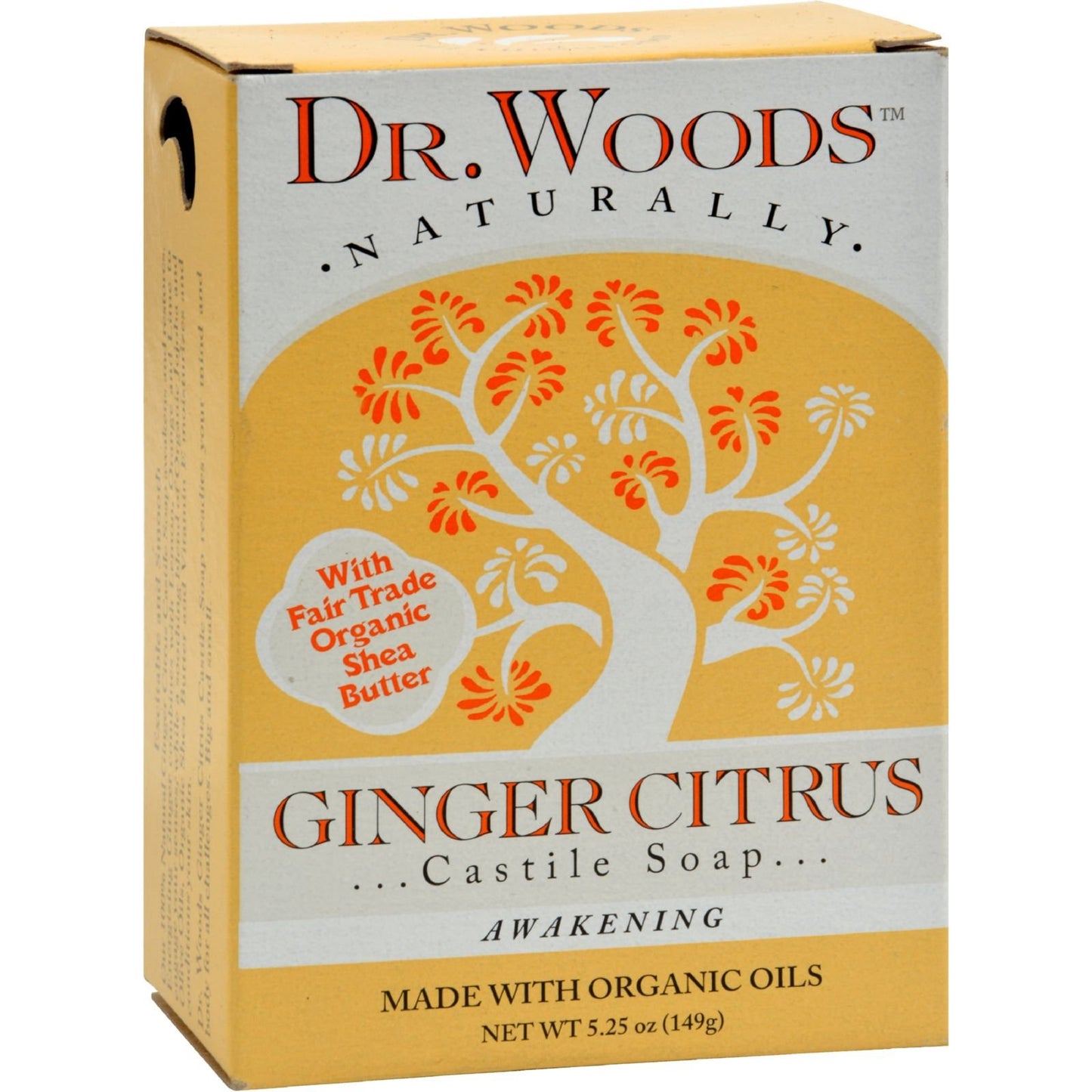 Dr. Woods Ginger Citrus Castile Bar Soap, Og3, Beauty & Personal Care Dr. Woods