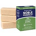 Noble Formula 2% Pyrithione Zinc (ZnP) Olive Oil and Argan Oil Bar Soap, Especially Formulated for Acne, Psoriasis, and Eczema, Safe for Daily Use