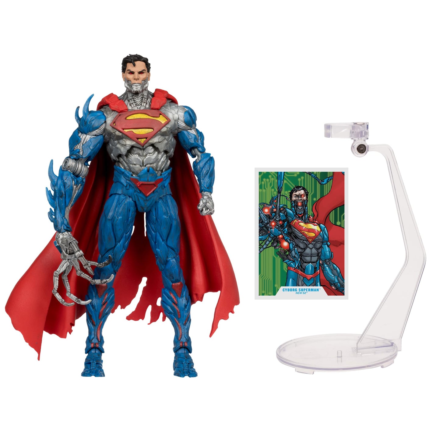 McFarlane Toys - DC Multiverse Cyborg Superman (New 52) 7in Action Figure Multicolor
