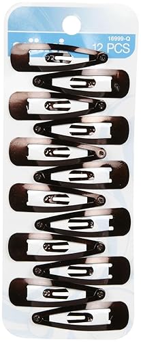 CONAIR CORPORATION CONTOUR BARRETTES BROWN 12PK
