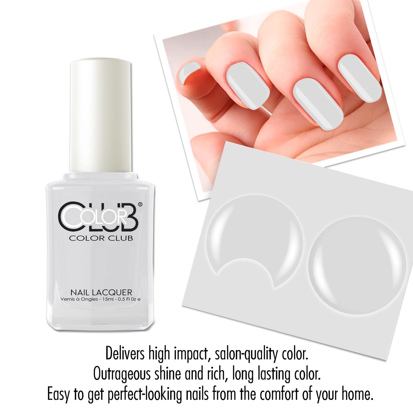 Color Club Silver Lake Color Club Nail Lacquer .5 Fl Ounce - 15 Ml, 0.5 fluid_ounces