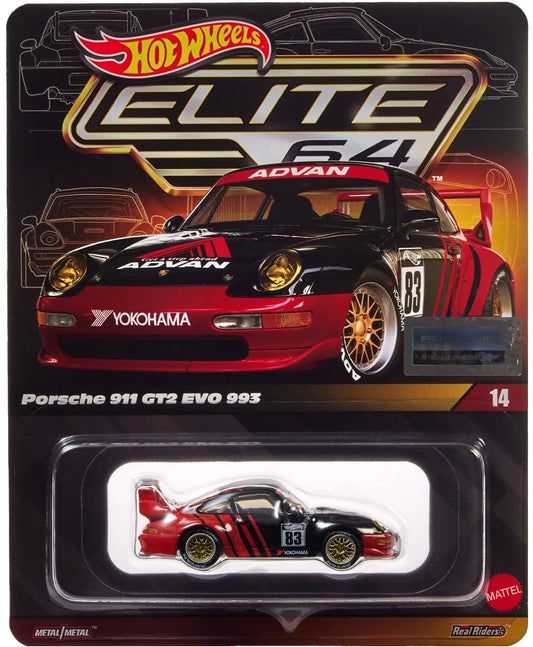 Hot Wheels Porsche 911 GT2 EVO 993 Elite 64 Collectors