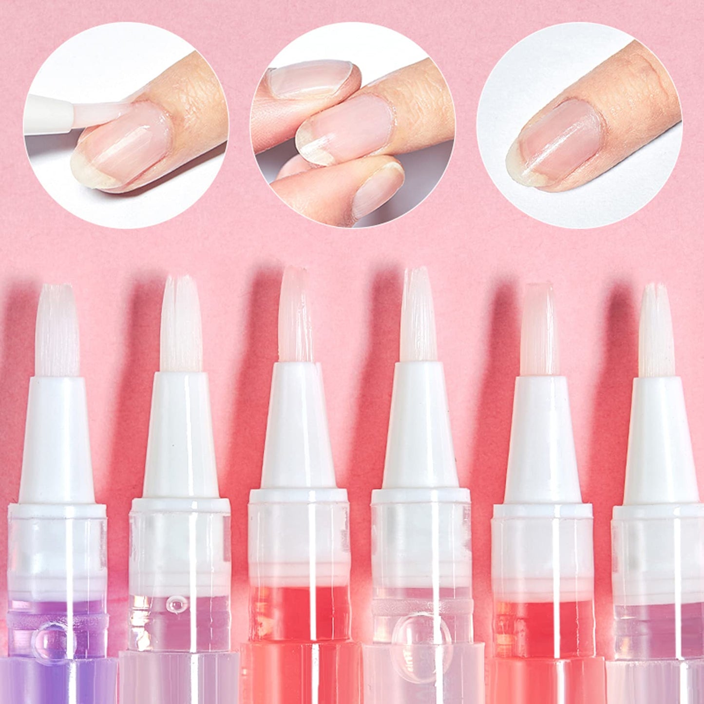SULLMAR Nail Cuticle Oil Pen 28Pcs Nail Care Oil Pen Nail Nourishment Polish With Vitamins Moisturized Gel Repair For Gel Nails Care