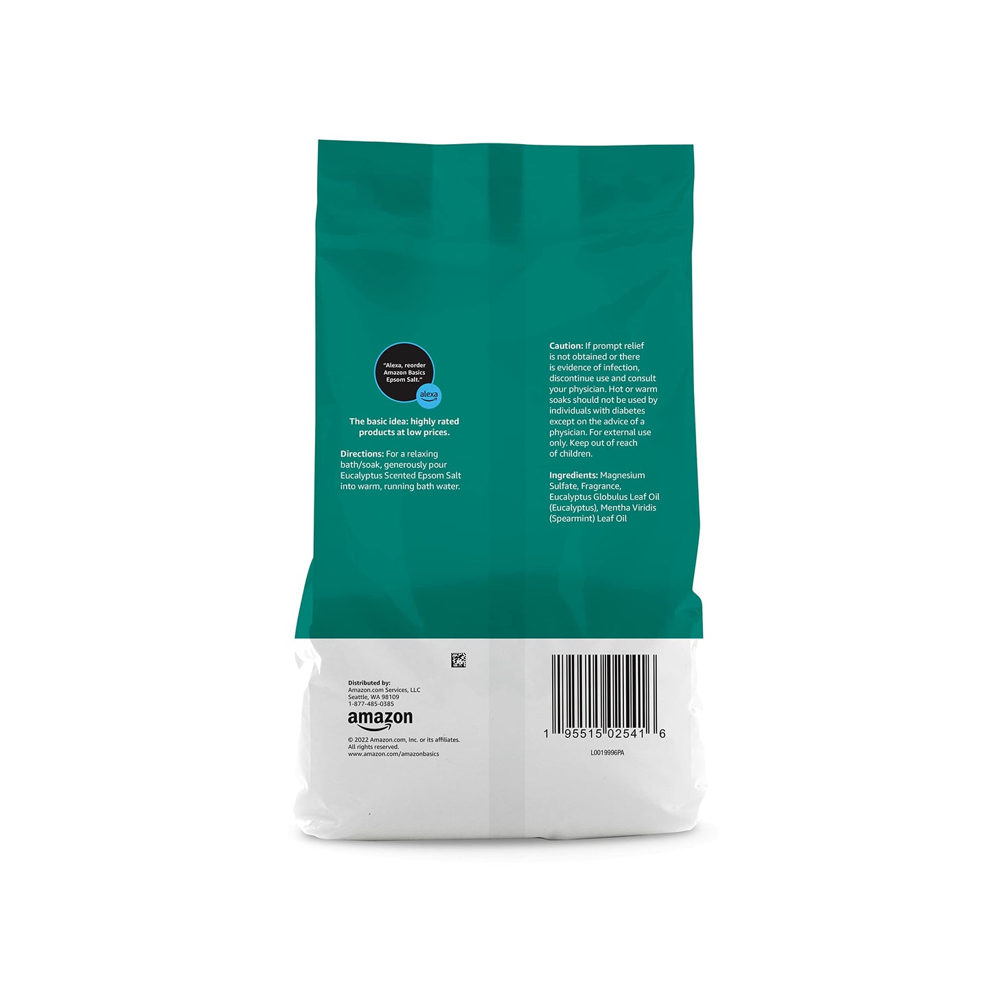 Amazon Basics Epsom Salt Soaking Aid, Eucalyptus Scented, 3 Pound (Pack of 2) Beauty and Personal Care Amazon Basics
