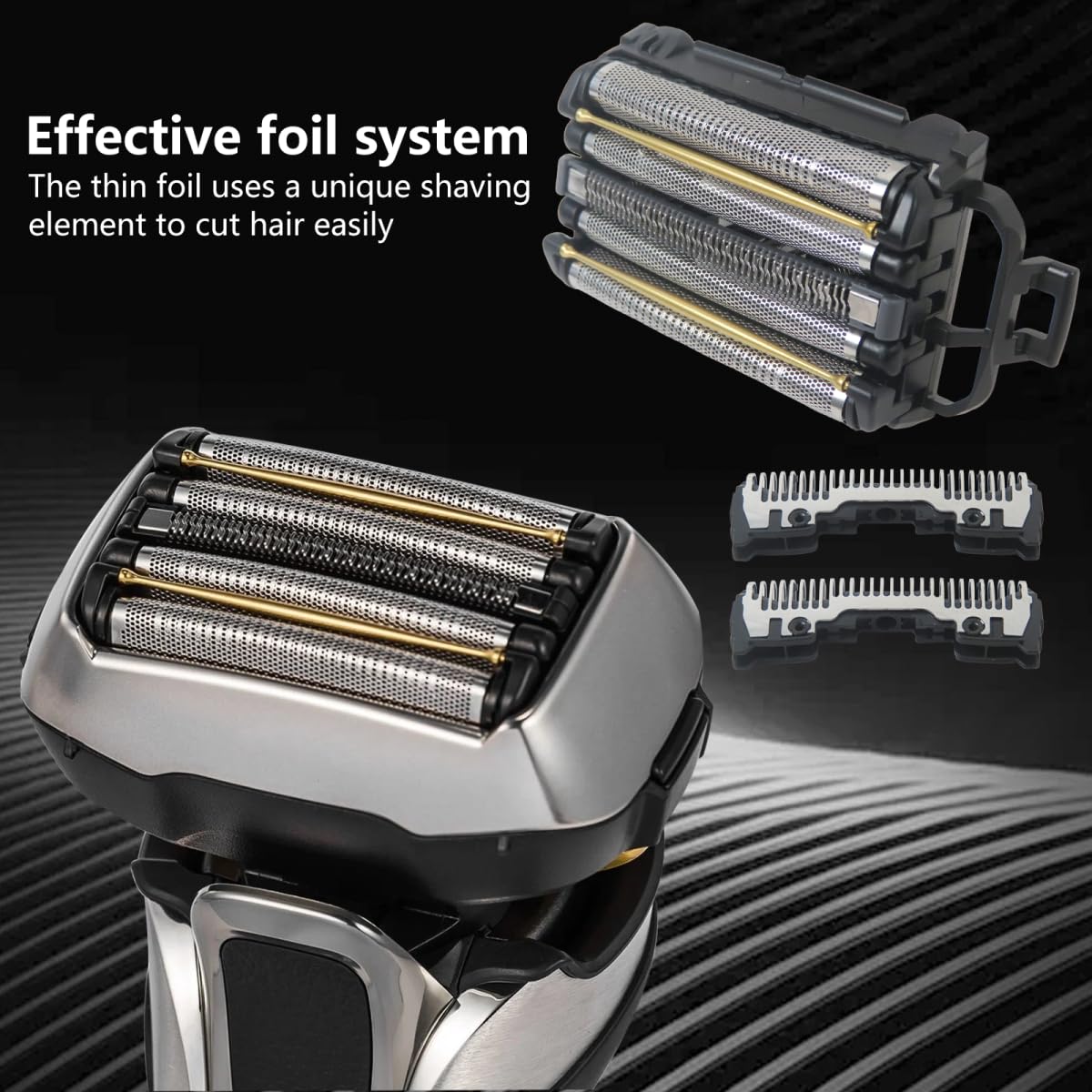 New Shaver Head ES9038 Blade Replacement Suitable for Panasonic ES-CLV5A, ES-CLV5B, ES-CLV5C, ES-CSV6N, ES-CSV6P, Fit for ARC 5 Blade Shavers(Replaces Beauty and Personal Care XSPANDER