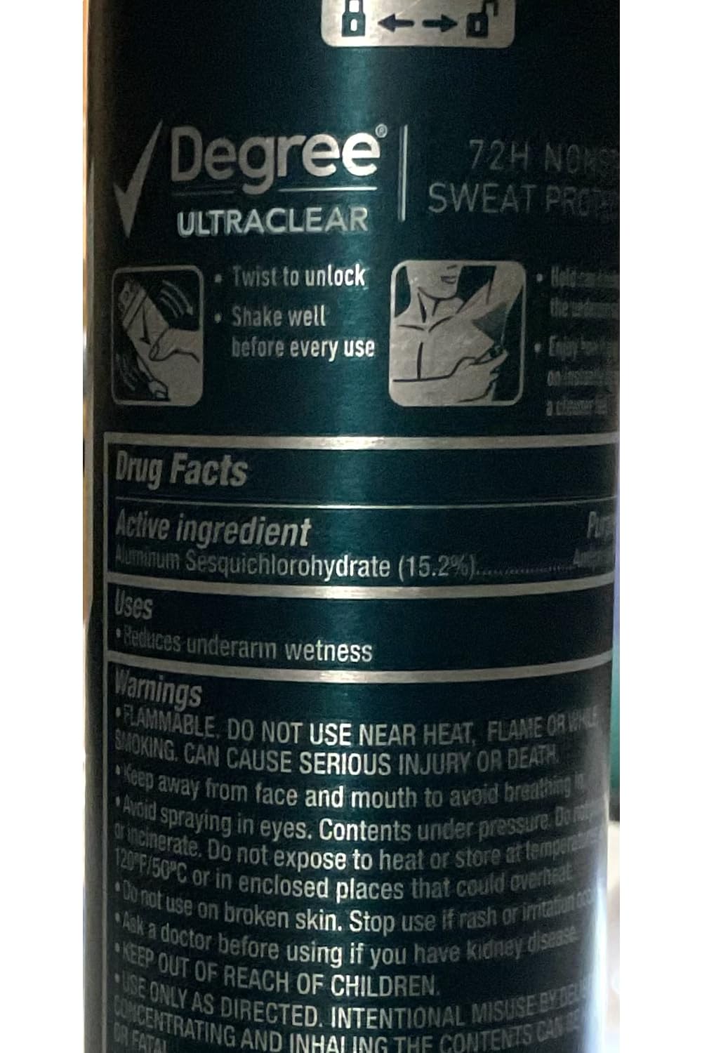 Degree Deodorant 3.8 Ounce Dry Spray Ultraclear (Pack of 2) Beauty and Personal Care Degree