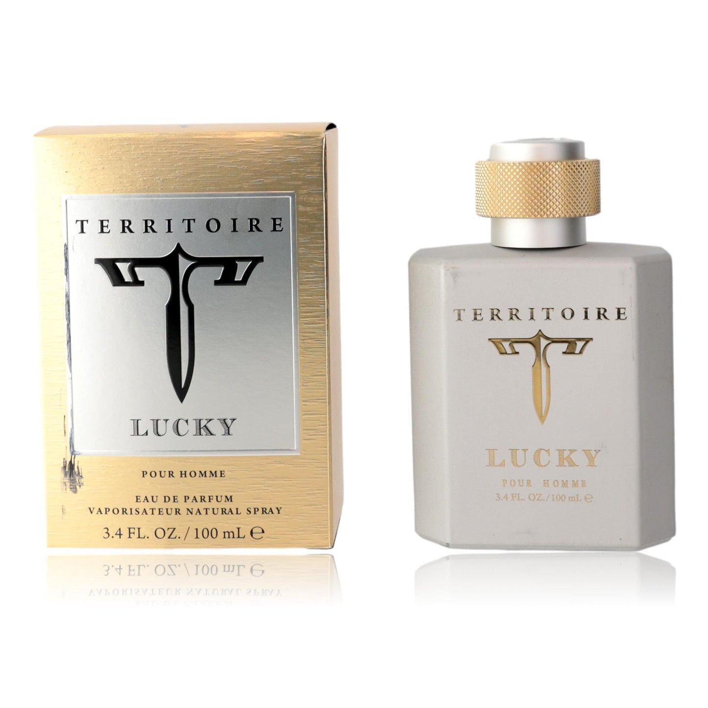 Territoire Lucky Eau de Parfum Spray for Men, 3.4 Ounce / 100 ml