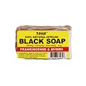 Taha African Black Soap Bar, Organic & 100% Natural, Soothing & Moisturizing, Healthy Cleansing - Great for Blemishes, Acne, Dry Scalp, and More