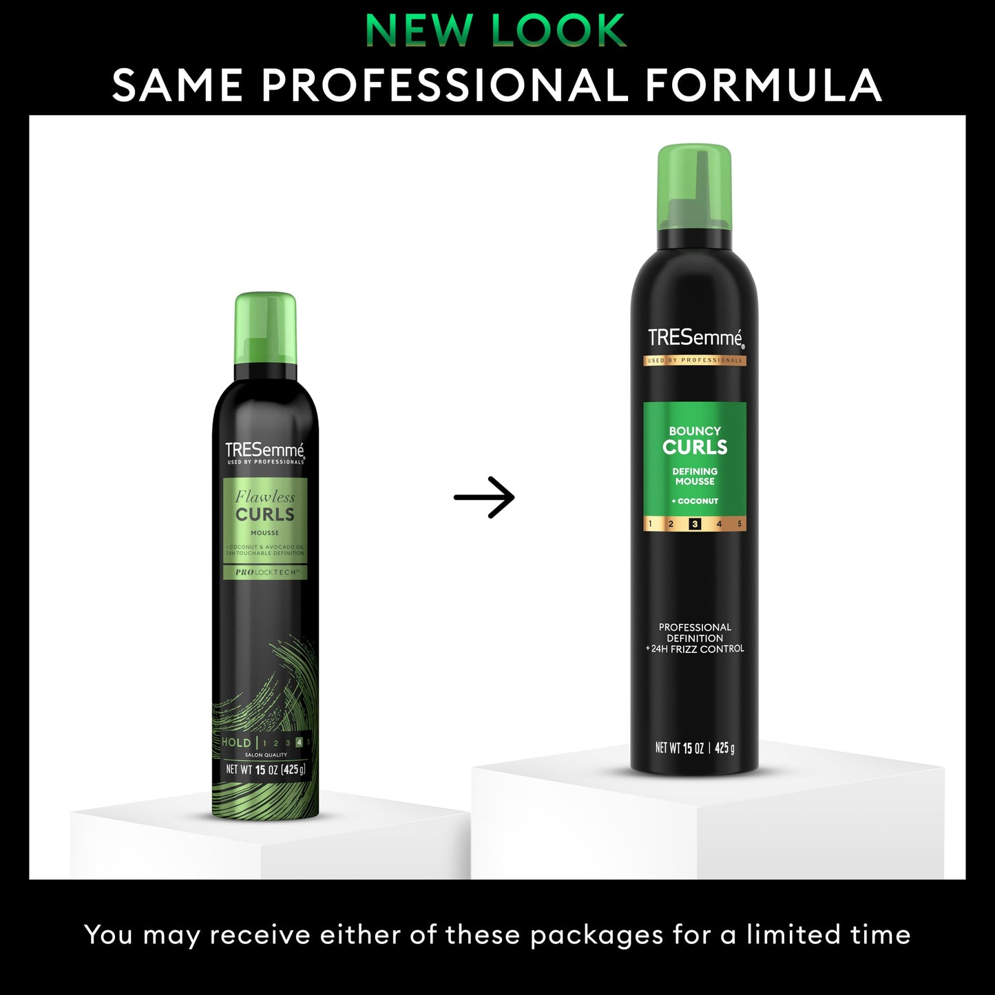 TRESemmé Flawless Curls Nourishing Mousse With Coconut and Avocado Oil 15 oz