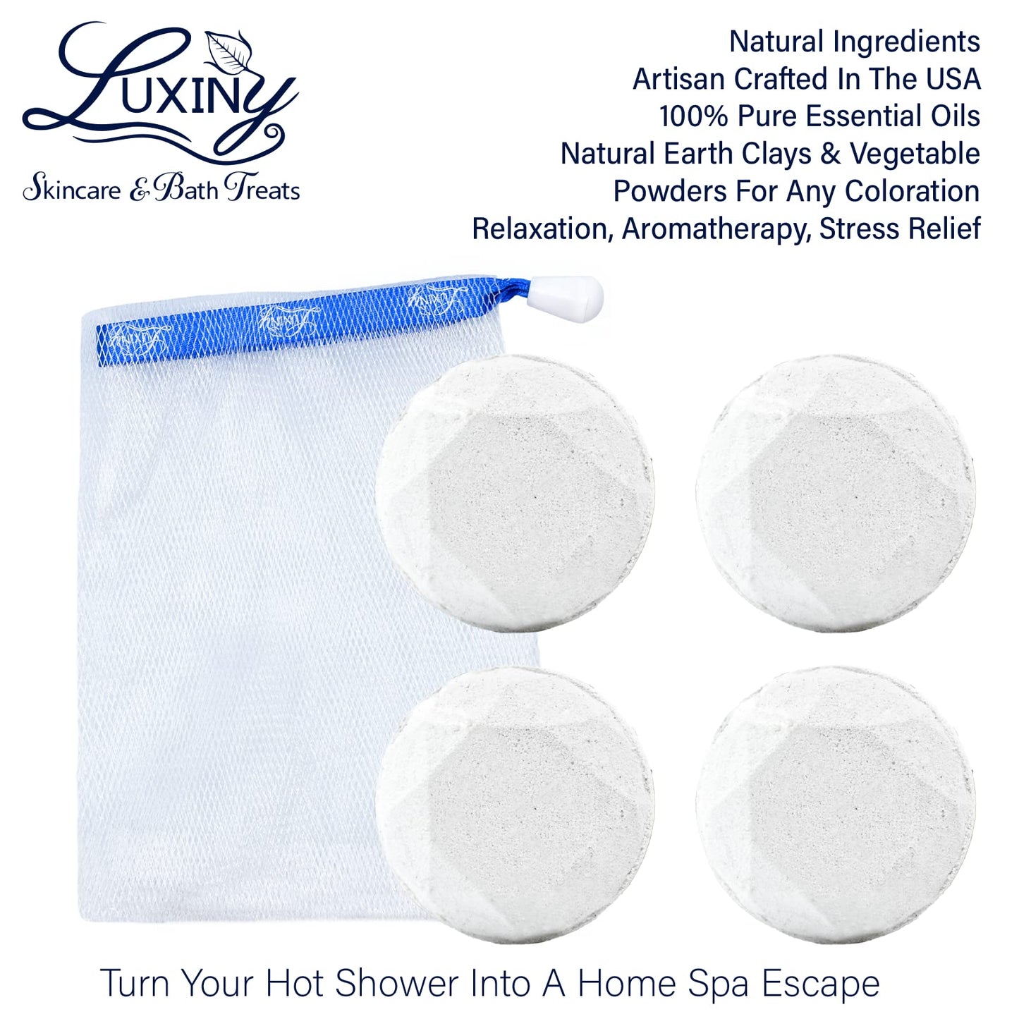 Eucalyptus Shower Steamer Aromatherapy in Your Shower, American Made by Luxiny, Shower Bomb Tablets Melt to Release a Vapor for Natural Stress Relief…