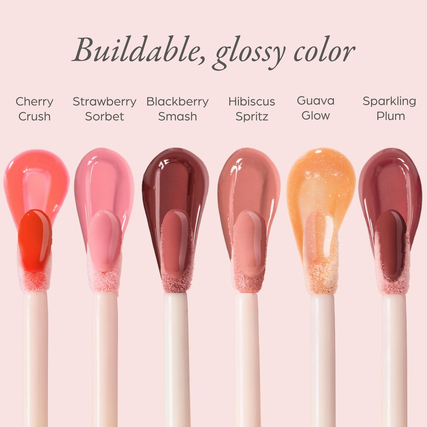 PÜR MINERALS Glossy Lip Tint, Plumping Tinted Lip Oil- Hydrate & Plumps with Buildable, Non-Sticky & High Shine Formula - Jajoba Oil, Vitamin E