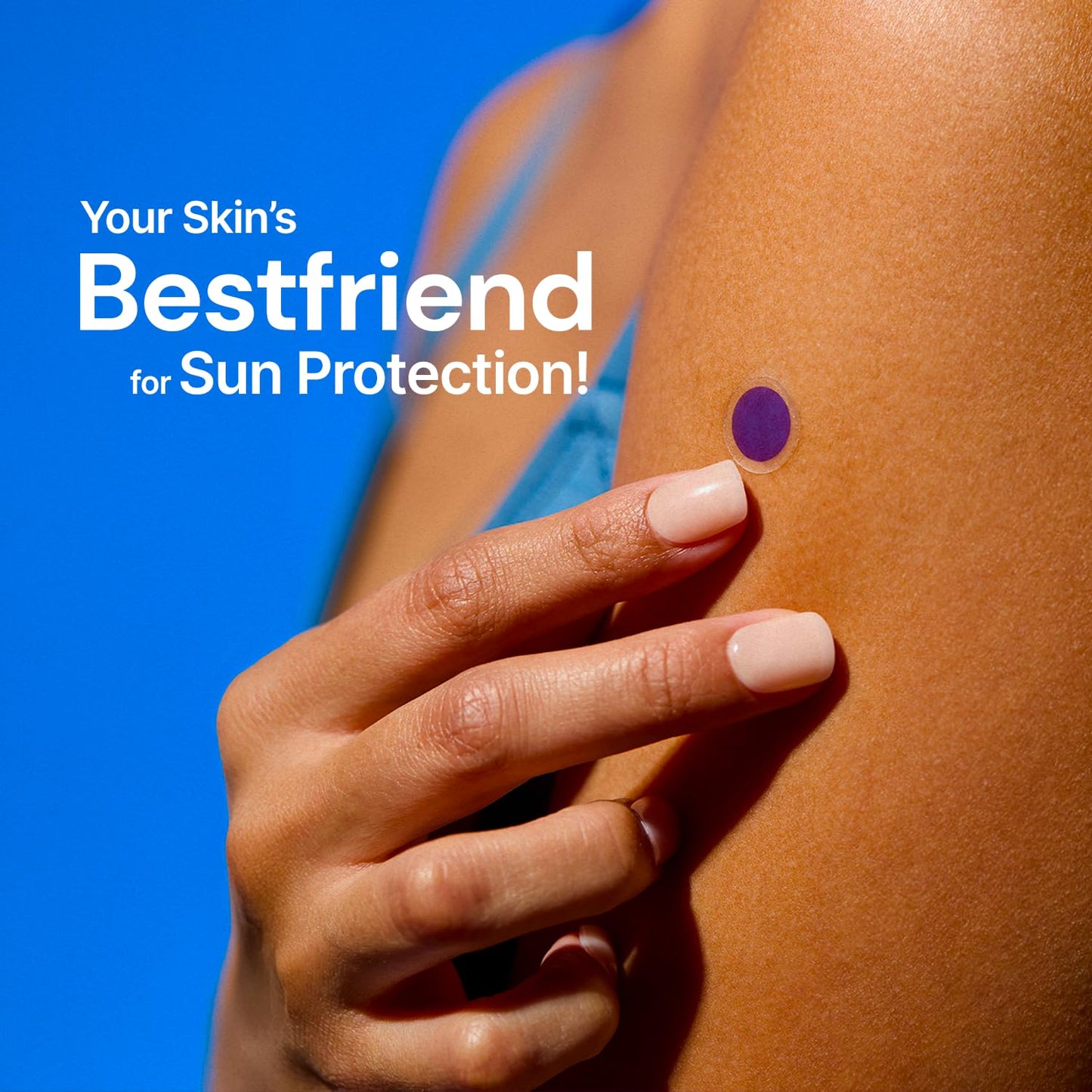 SpotMyUV UV Detection Stickers for Sunscreen with Patented Dermatrue SPF Sensing Technology, Know When to Reapply Sunscreen to Help Prevent Sunburn