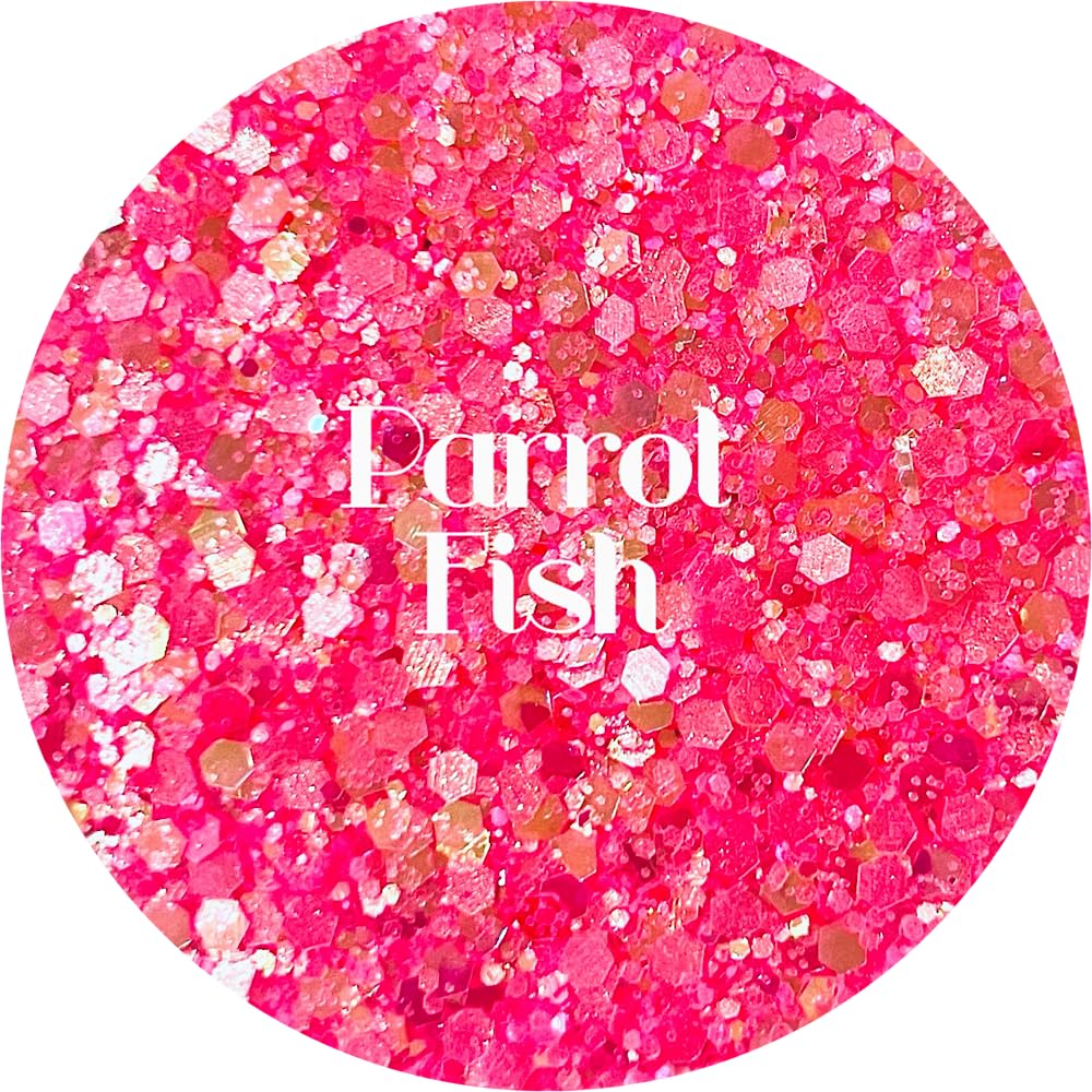 Neon Pink Polyester Glitter | Craft Glitter | Glitter for Arts & Crafts | Tumblers | Cosmetics | Nails | Epoxy Resin Art | Slime | DIY | Body Glitter