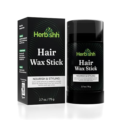 Herbishh Hair Wax Stick For Women & Men 2.7 OZ - Nourish & Styling Slick Wax Stick for Hair Smoothing, Flyaway, Controls Frizzy Hair, Perfect