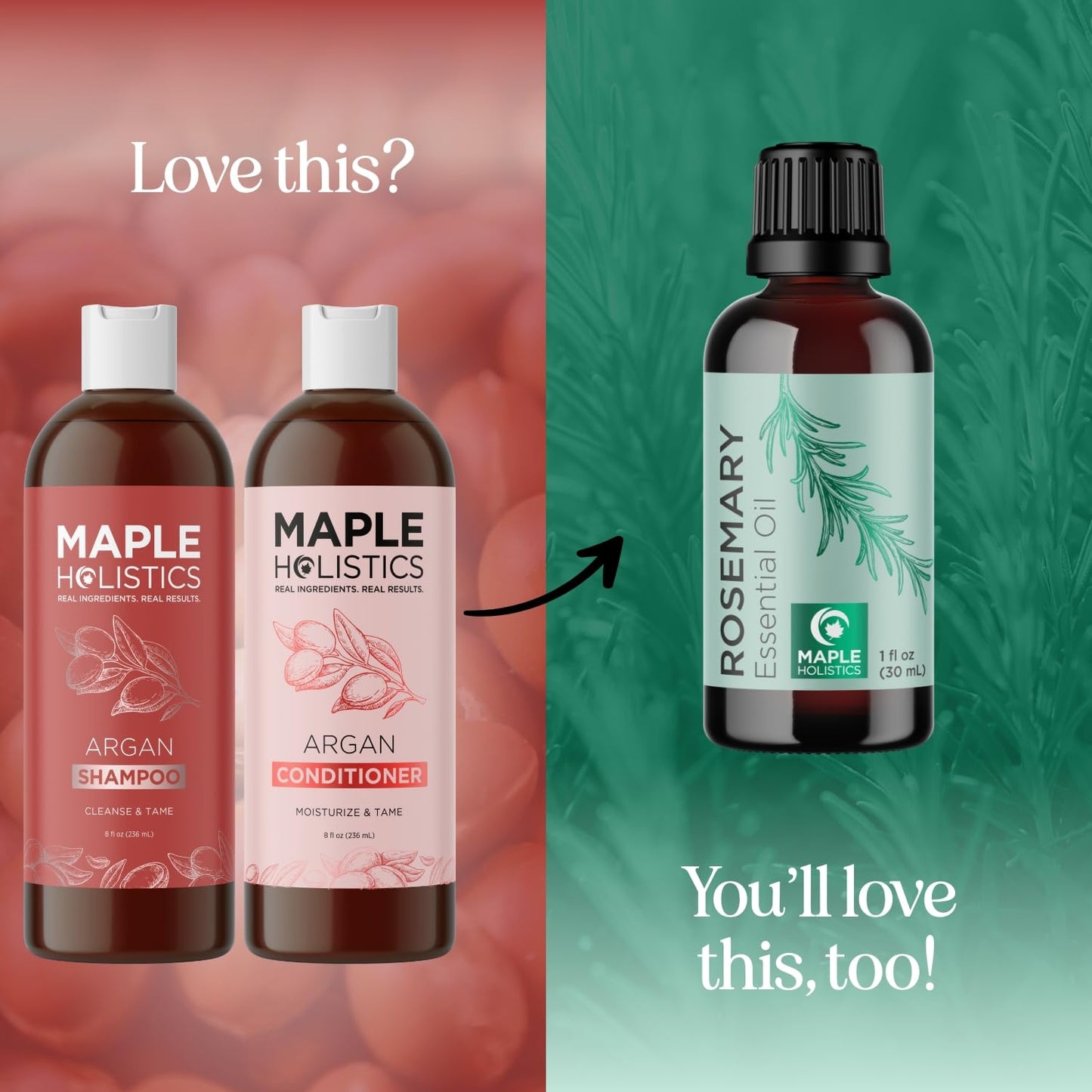 Argan Oil of Morocco Shampoo and Conditioner - Sulfate Free Shampoo and Conditioner Set for Color Treated Hair - Volumizing Shampoo and Conditioner