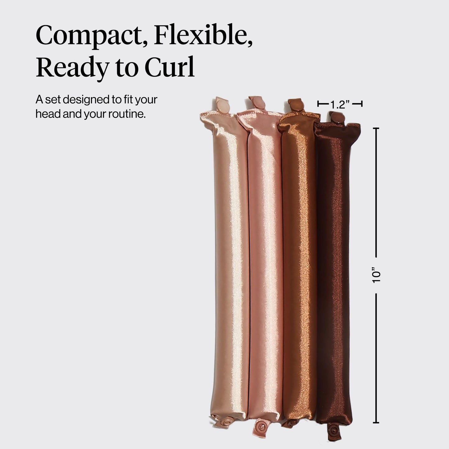Kitsch Satin Jumbo Flexi Rods, Heatless Curling Rods - No Heat Curls Overnight, Comfortable Hair Curlers to Sleep In for Frizz-Free and No Heat Damage Beauty and Personal Care Kitsch