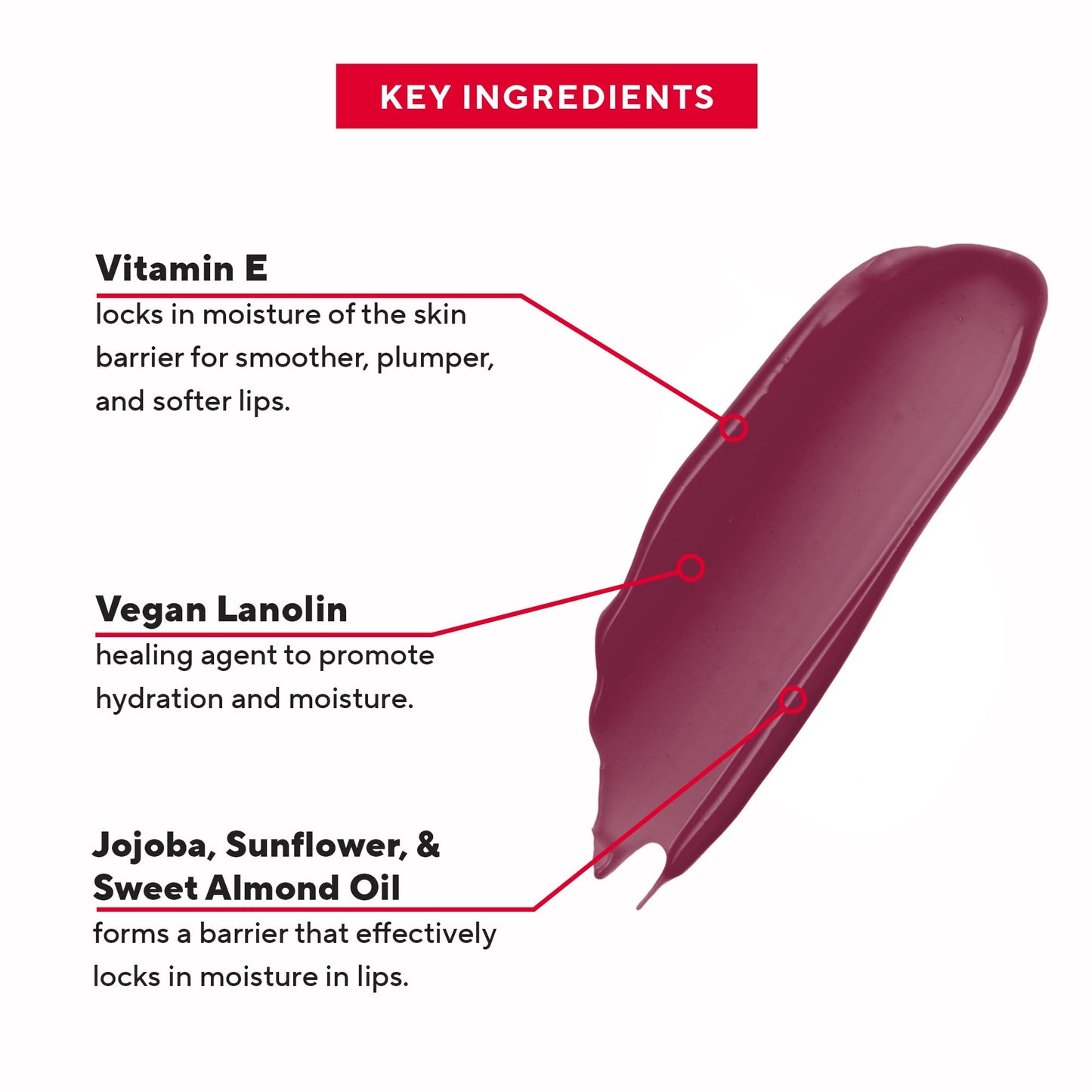 Mirabella - Luxe Advanced Formula Lip Gloss, Non-Sticky Hydrating Lip Glosses with Vegan Lanolin, Jojoba Oil & Vitamin E, Long-Lasting & Cruelty-Free