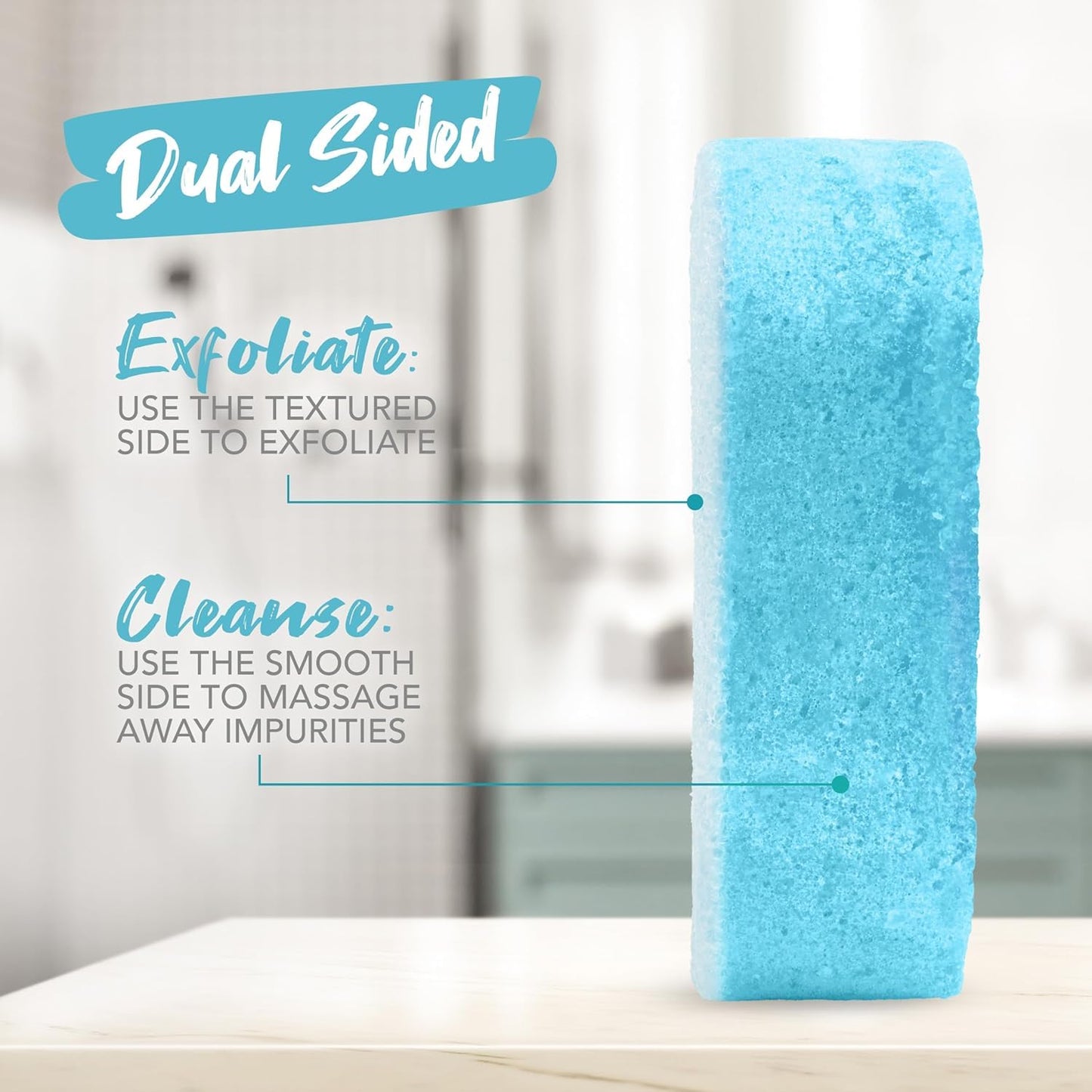 Spongables Pedi Scrub Foot Exfoliating 20+ Wash Sponge, Clean & Fresh, 3 Count Beauty and Personal Care Spongeables