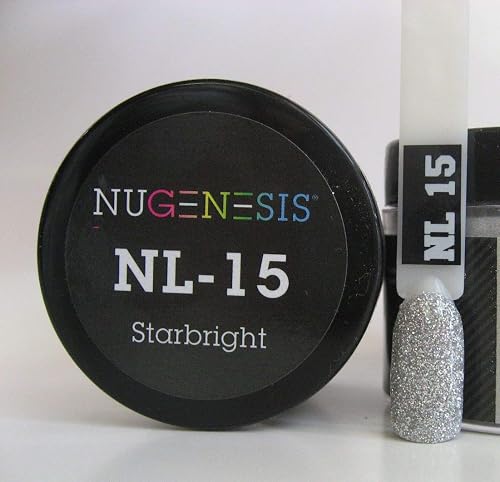 NuGenesis Nail Dipping Powder Color 1.5oz/43g Jar - (NL15 STARBRIGHT) Beauty & Personal Care Nugenesis