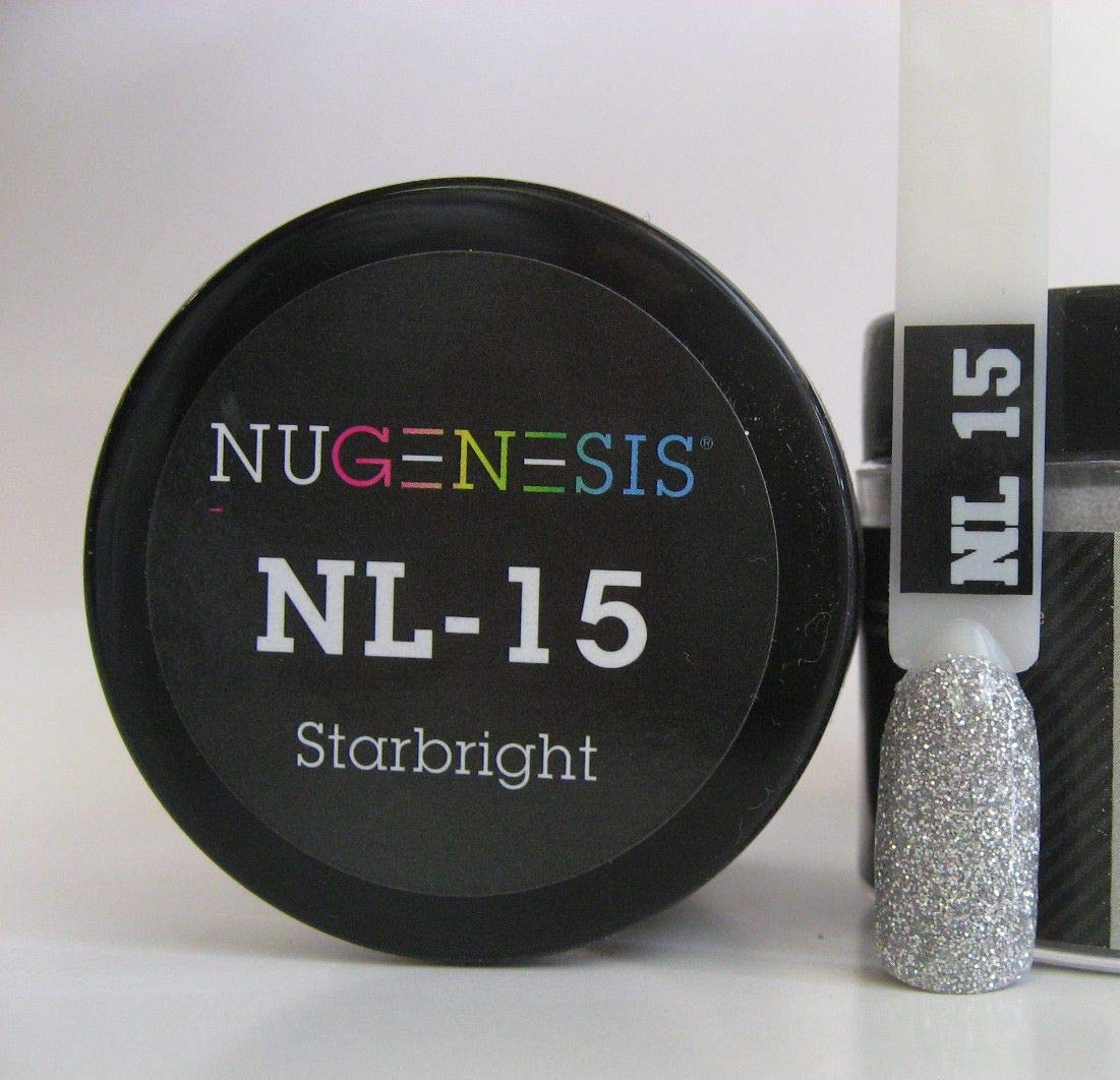 NuGenesis Nail Dipping Powder Color 1.5oz/43g Jar - (NL15 STARBRIGHT) Beauty & Personal Care Nugenesis