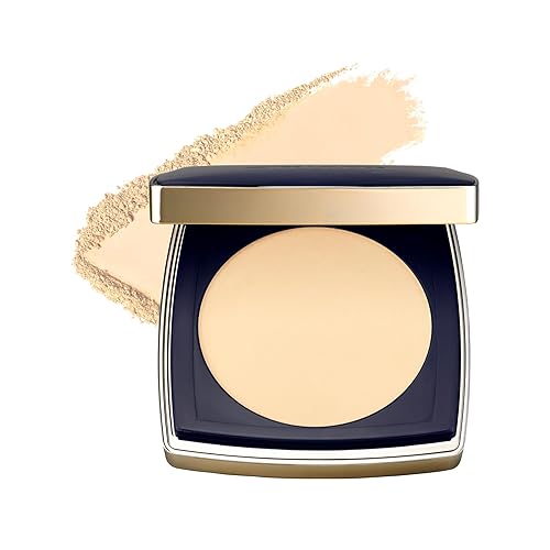 Estée Lauder Double Wear 12-Hour Stay-in-Place Matte Powder Foundation | Controls Oil & Shine, 0.39 Ounce, 1W0 Warm Porcelain