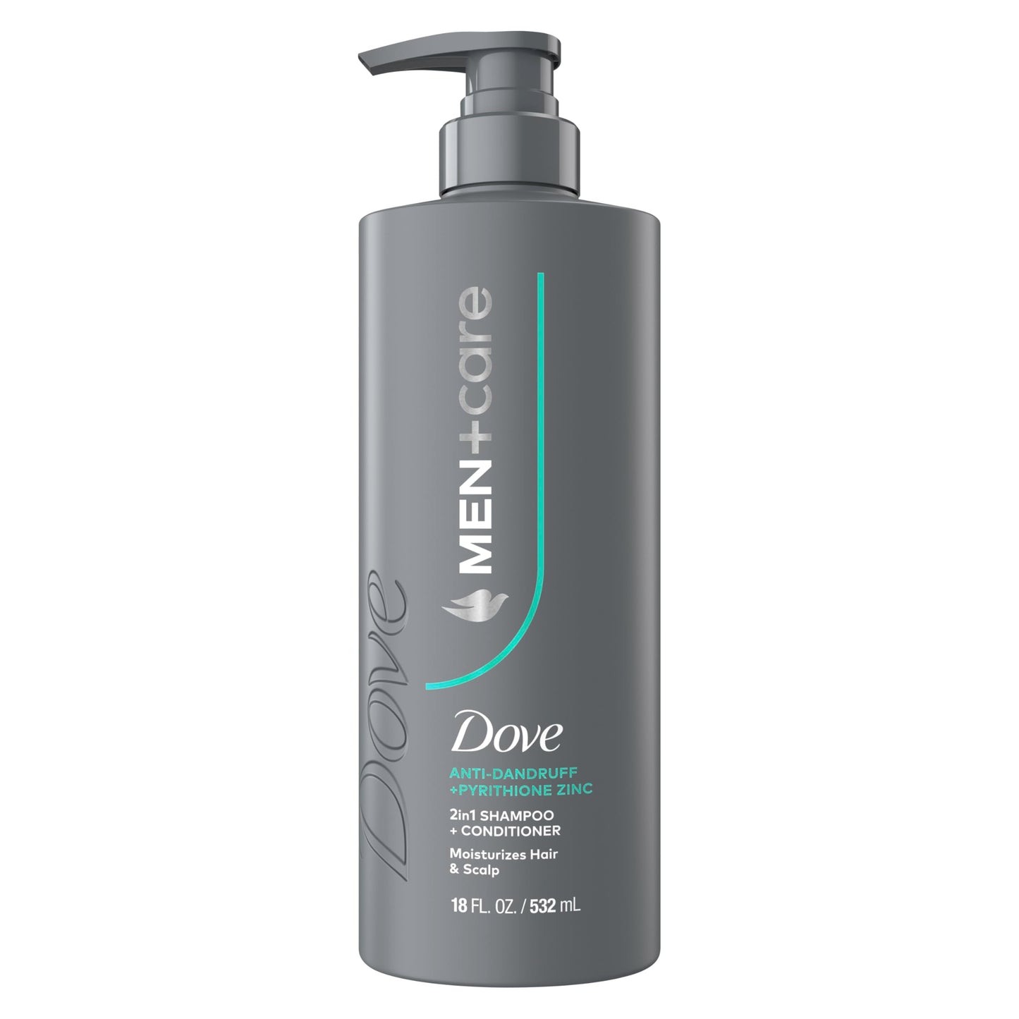 Dove Men+Care 2-in-1 Shampoo + Conditioner 1 ct Dandruff Defense to Moisturize Hair & Scalp, with Pyrithione Zinc, 18 FL OZ Beauty and Personal Care DOVE MEN + CARE