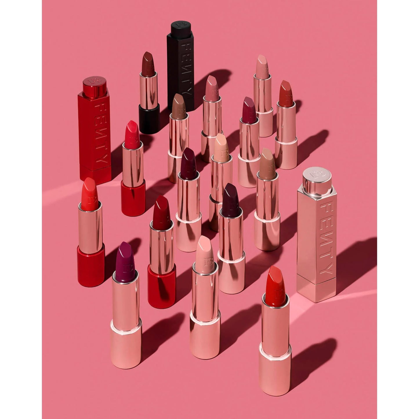 FENTY BEAUTY by Rihanna Icon Semi-Matte Lipstick Refill - Kissin’ Kutie, Refillable Lip Color, Longwear Lightweight Lipstick, High-Pigment Formula with Hyaluronic Acid, Vitamins C & E, 3.8g / 0.134oz