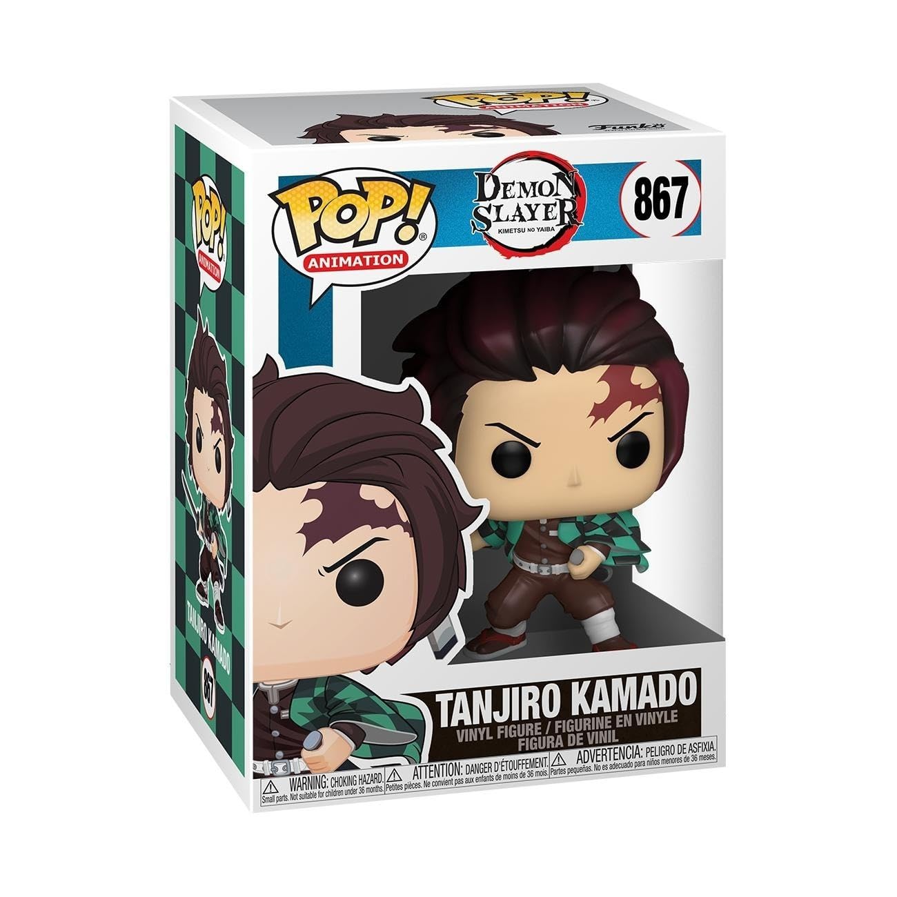 Funko POP Animation: Demon Slayer- Tanjiro Kamado, Multicolor