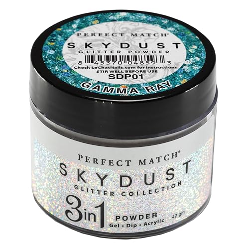 LeChat Perfect Match Sky Dust 3 in 1 Dip Glitter Powder - Gamma Ray #SDP01 - 42 g Beauty & Personal Care LECHAT