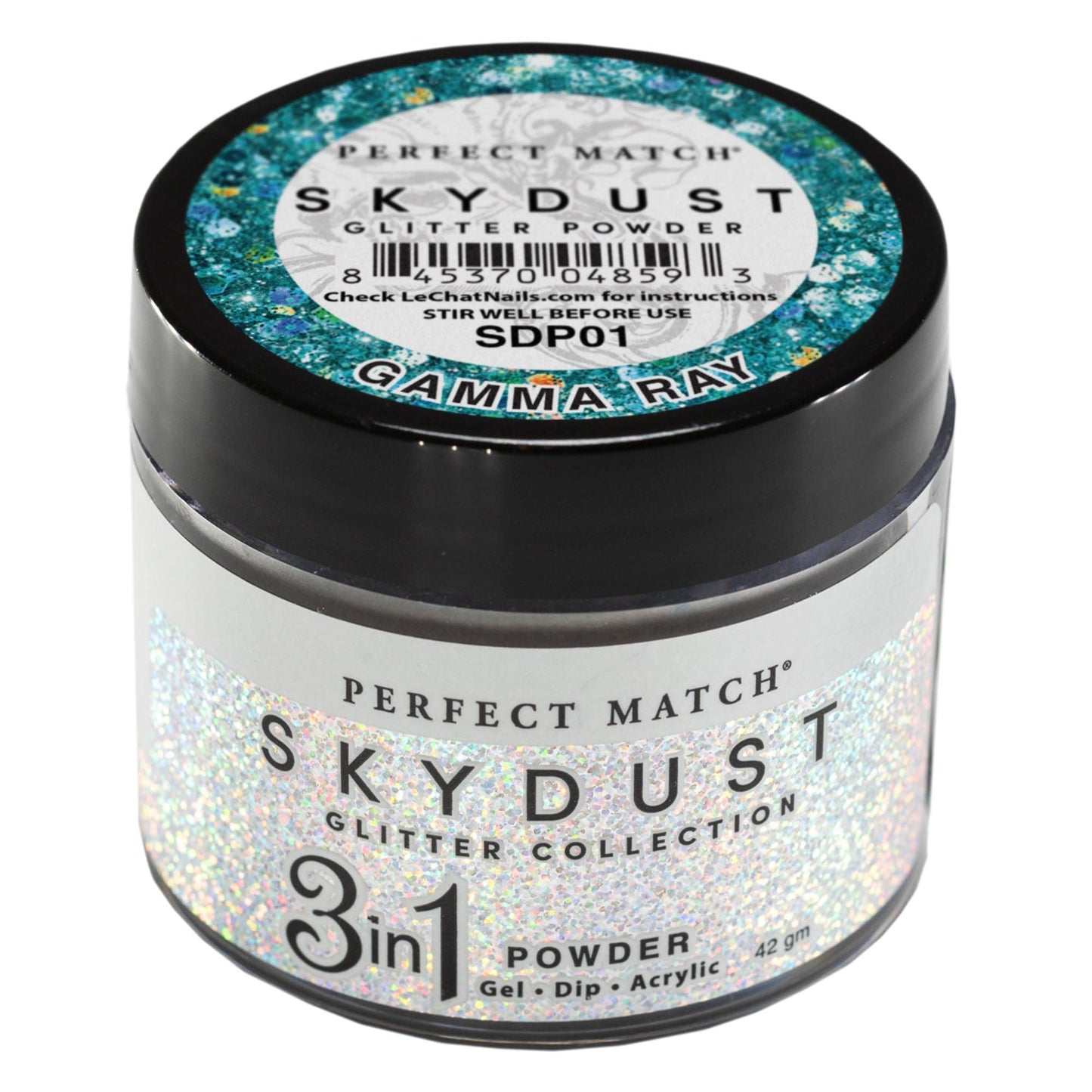 LeChat Perfect Match Sky Dust 3 in 1 Dip Glitter Powder - Gamma Ray #SDP01 - 42 g Beauty & Personal Care LECHAT