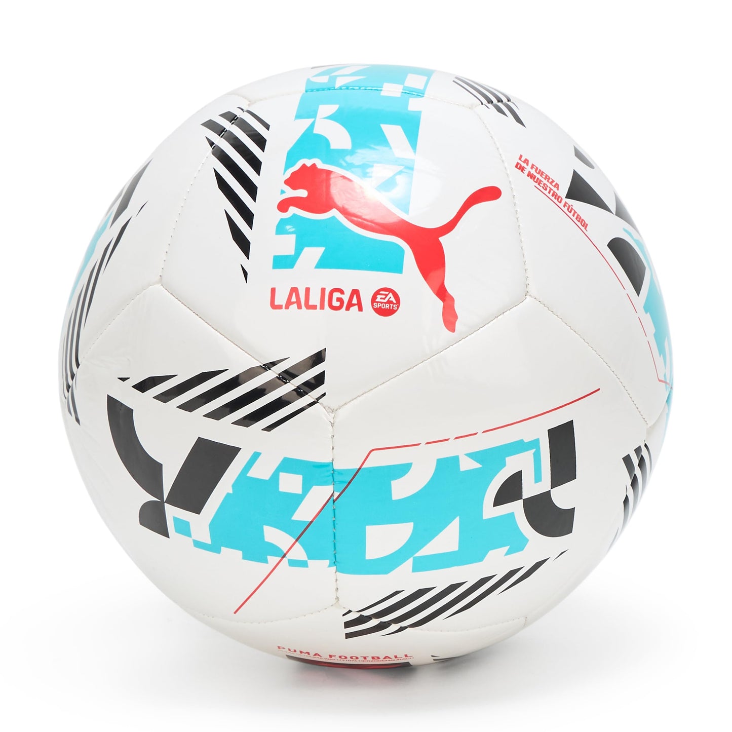 Puma Unisex Orbita LaLiga 1 Machine Stitched Soccer Ball, White-Multicolor AH25, 5