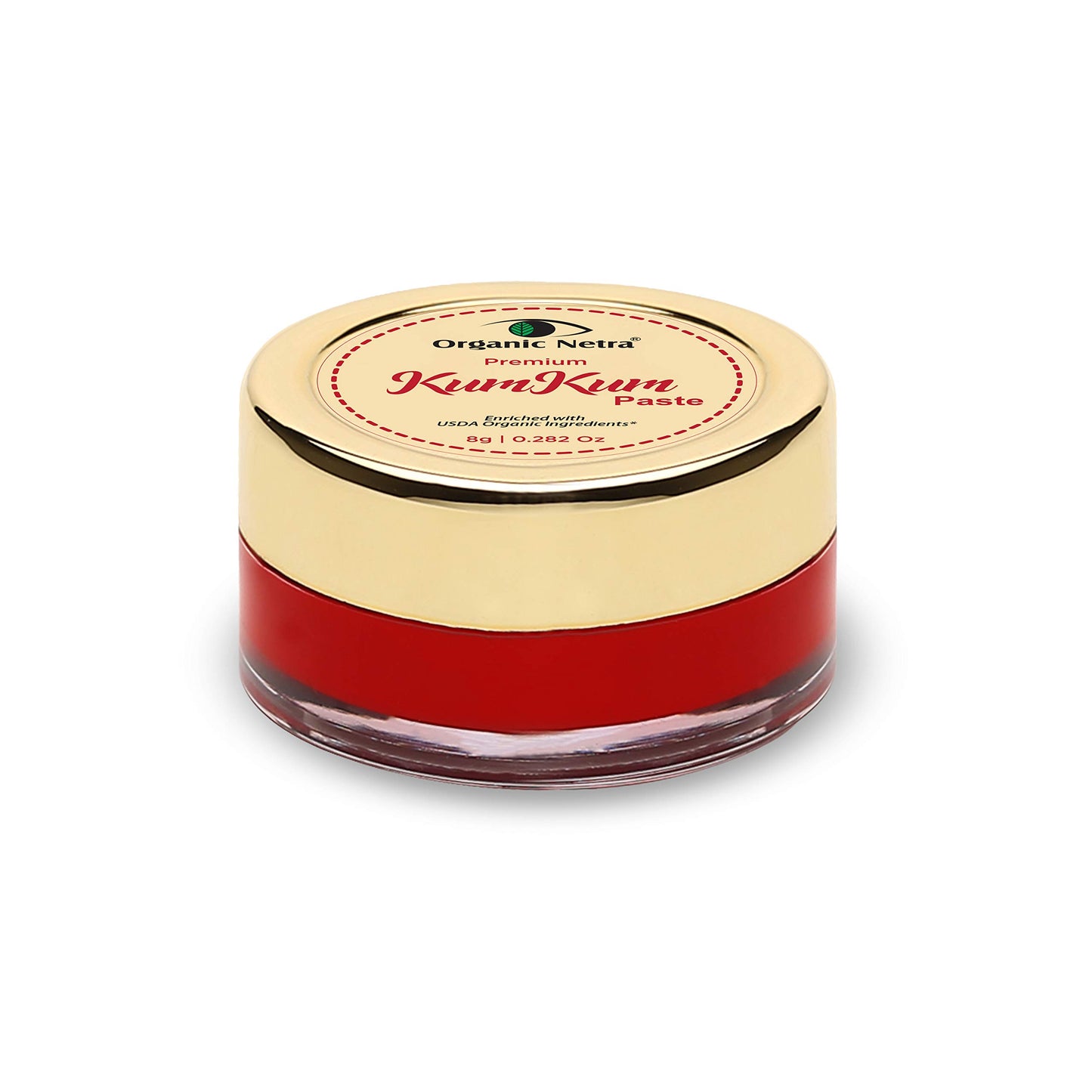 Organic Netra Sindoor/Kumkum Paste | Waterproof Long Lasting, Smudge Proof Sindoor | Pure and Natural Deep Maroon Colour, Long lasting | Enriched
