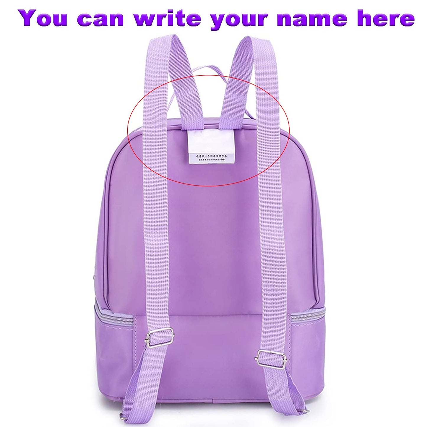 Yitengteng Ballet Dance Backpack for Little Girls Ballerina Purple Bag for Dance Toddler Dance Bag Gymnastics Latin Dance Yoga Tap Dance Jazz Storage Bag,27cmx30cmx15.5cm