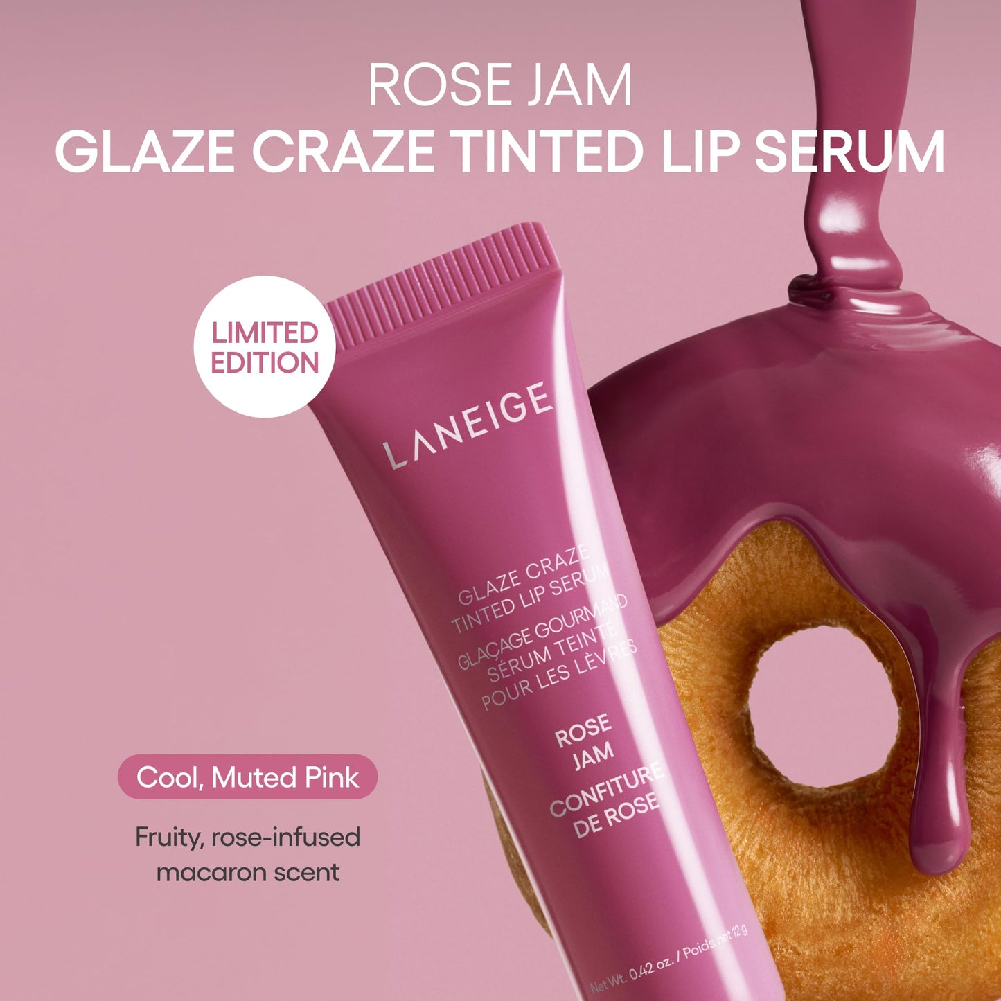 LANEIGE Glaze Craze Tinted Lip Serum: Hydrating, Lip Barrier-Boosting, Softening Lip Serum Treatment for Glossy & Buildable Shine, Nourished Lips Beauty and Personal Care LANEIGE