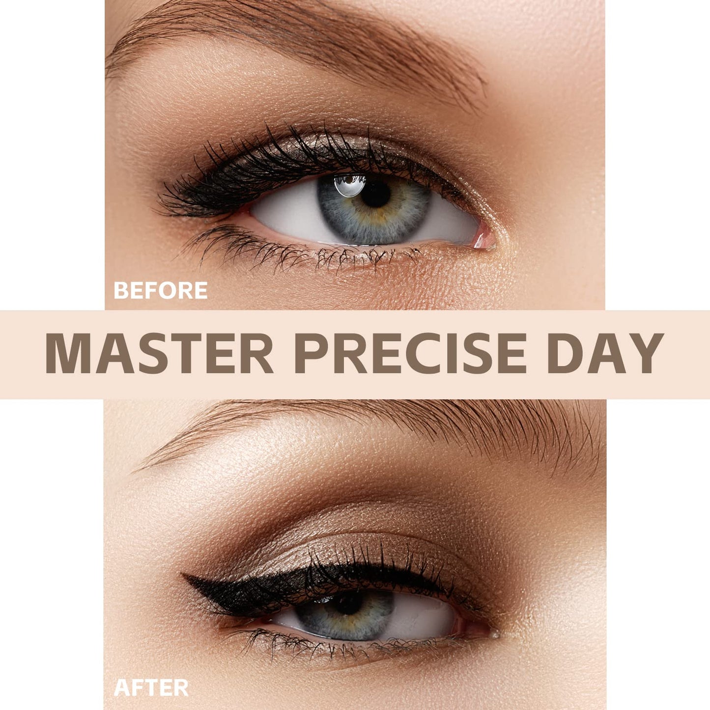 LAVONE Eyeliner-Liquid Waterproof Eyeliner Makeup | Quick Drying | Ultra-Fine Tip | Smudge-Proof Formula for Long-Lasting Eye Makeup - Black