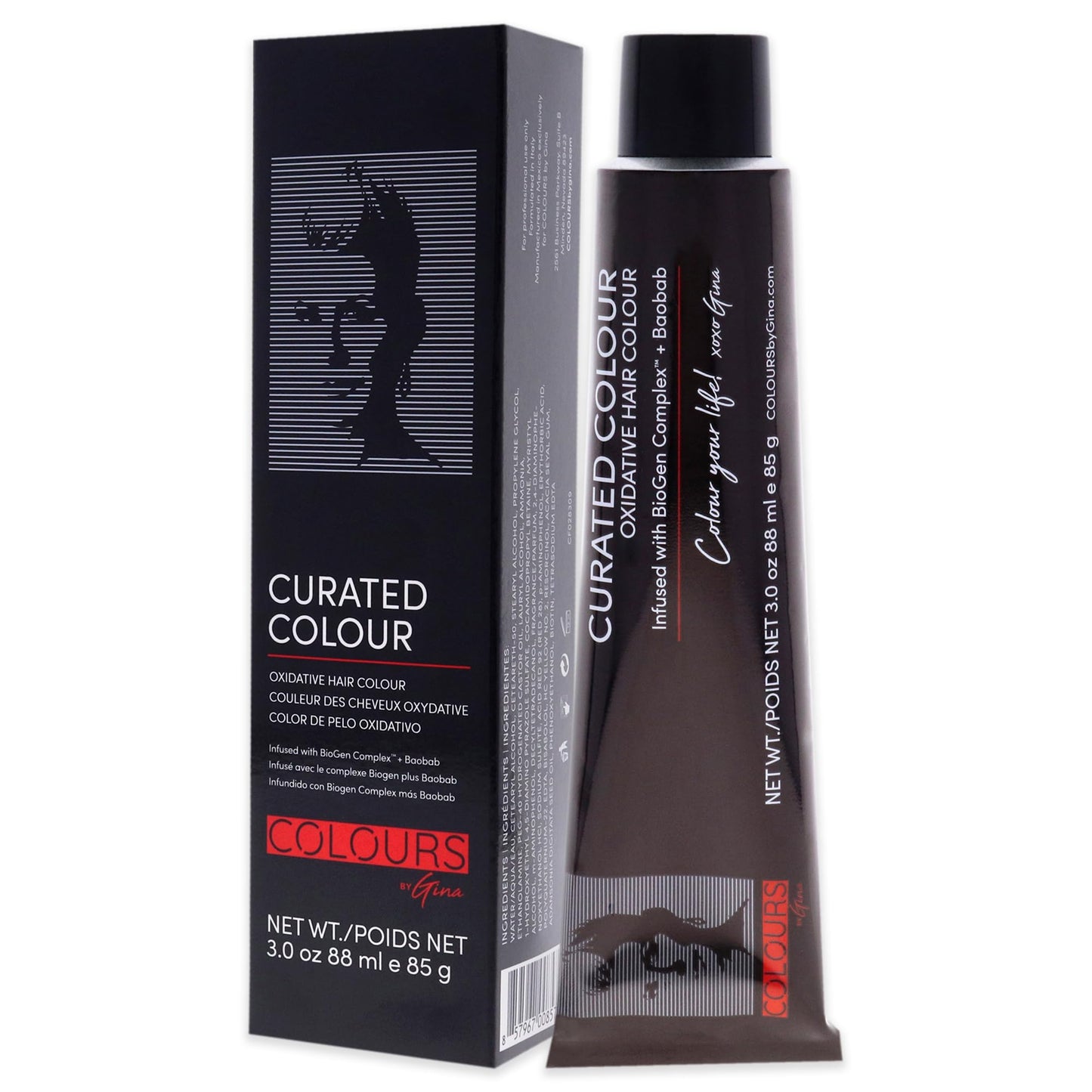 Colours By Gina Curated Colour - 5.66-5RR Intense Light Reddish by Colours By Gina for Unisex - 3 oz Hair Color