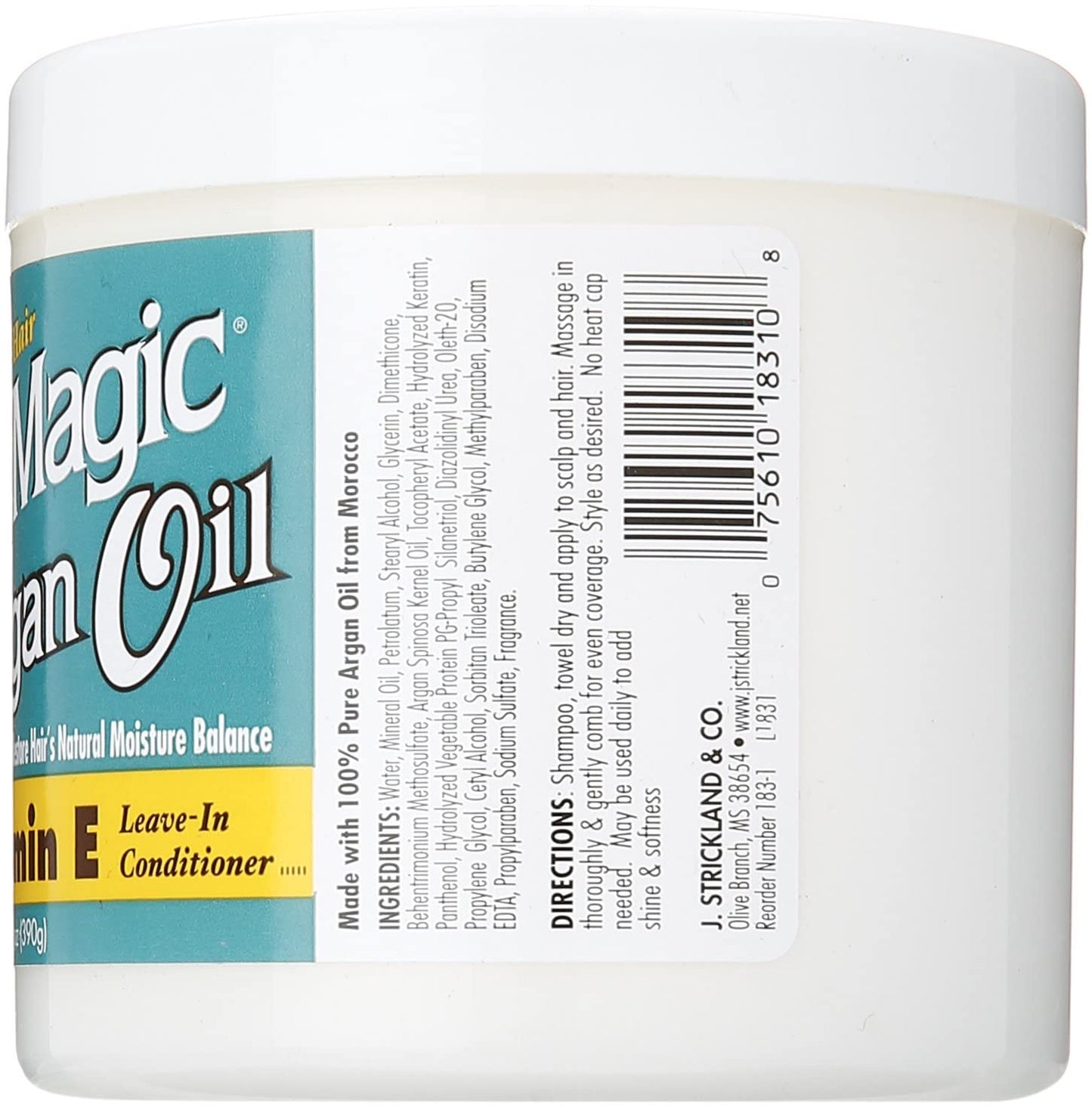 BLUE MAGIC Argan Oil & Vitamin-e Leave-in Conditioner 13.75 Oz, Blue (BLMARG)