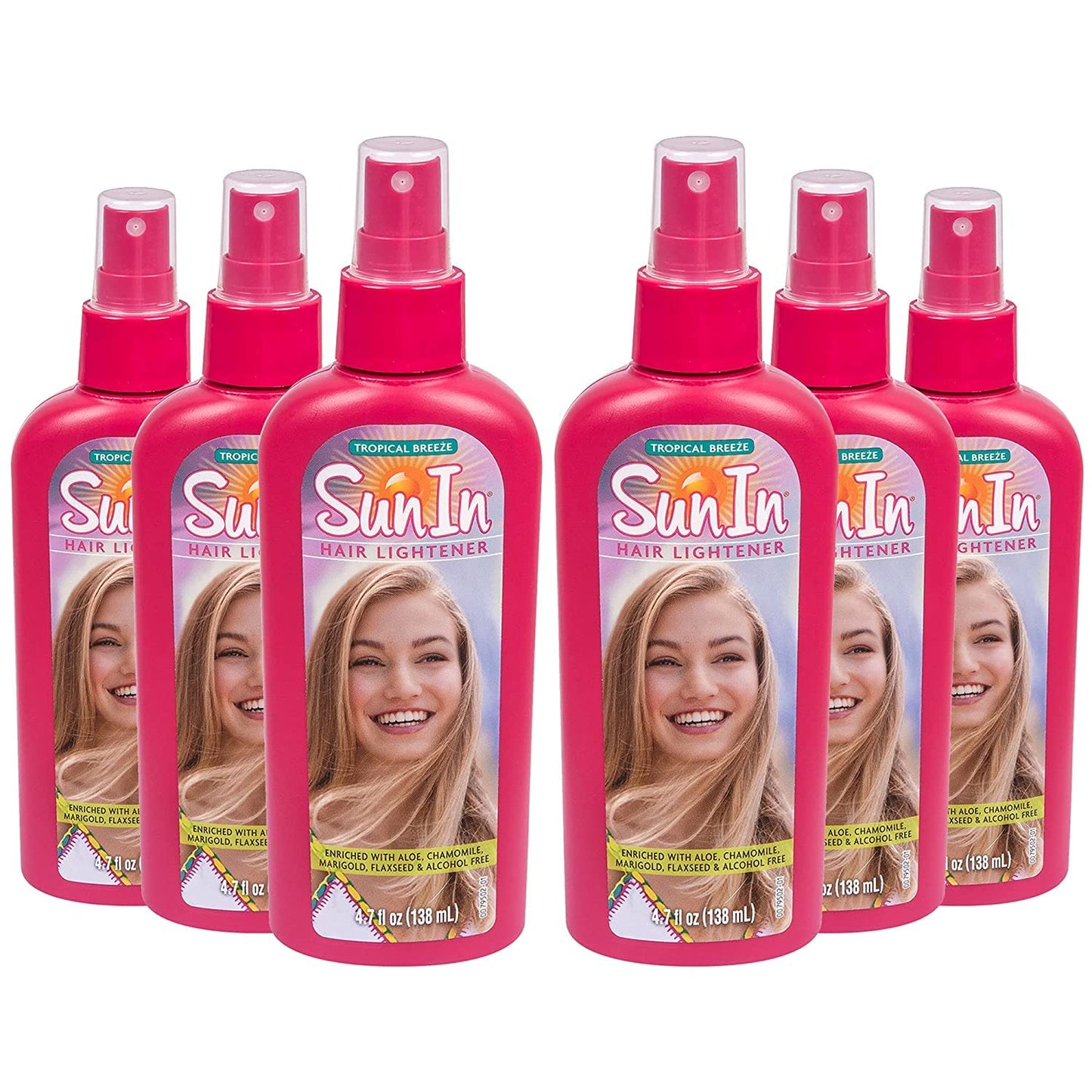 Sun In Original Spray-In Hair Lightener, Tropical Breeze , 4.7-Ounce Bottles (Pack of 6)