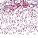 qiipii Light Pink Nail Rhinestones 2880pcs SS10 2.8mm K9 Glass Round Stones Bulk Nail Art Charms Flatback Gems Beads Diamonds Jewels Crystals Beauty & Personal Care qiipii