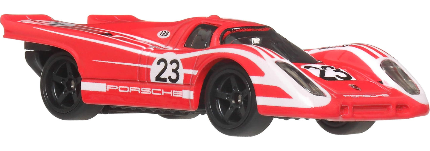 Hot Wheels Premium Car Culture Collectible Toy Car, 1:64 Scale Die-Cast Porsche 917K, Circuit Legends Vehicle with Real Riders Tires