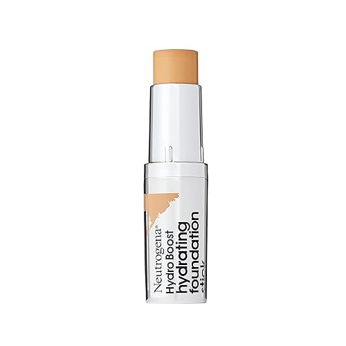 Neutrogena Hydro Boost Hydrating Foundation Stick with Hyaluronic Acid, Oil-Free & Non-Comedogenic Moisturizing Makeup for Smooth Coverage