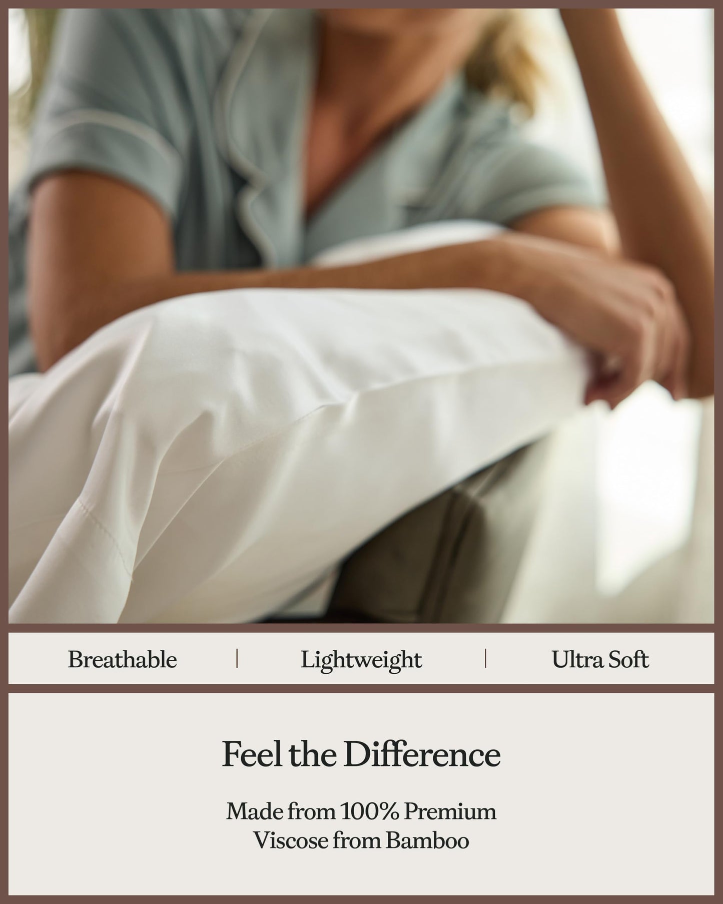 Cozy Earth King Pillowcases Set of 2 - Made of 100% Viscose from Bamboo, Ultra-Soft & Luxury, Woven from Naturally Breathable & Lightweight Fabric -